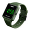 SKMEI 1541 Fashion Led Watch Square Couple Model Waterproof Electronic Watch Silicone Watch(Green)
