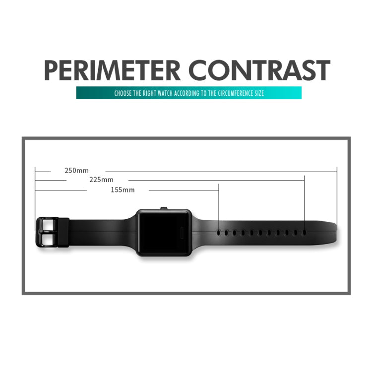 SKMEI 1541 Fashion Led Watch Square Couple Model Waterproof Electronic Watch Silicone Watch(Black)