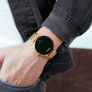 SKMEI 1550 Simple and Stylish LED Touch Screen Men Watch Waterproof Stainless Steel With Electronic Watch(Gold)