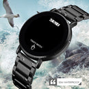 SKMEI 1550 Simple and Stylish LED Touch Screen Men Watch Waterproof Stainless Steel With Electronic Watch(Black)