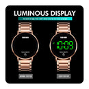SKMEI 1550 Simple and Stylish LED Touch Screen Men Watch Waterproof Stainless Steel With Electronic Watch(Black)