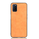 For Oppo A92/A72/A52 Shockproof Sewing Cow Pattern Skin PC + PU + TPU Case(Orange)