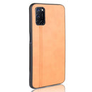 For Oppo A92/A72/A52 Shockproof Sewing Cow Pattern Skin PC + PU + TPU Case(Orange)