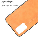 For Oppo A92/A72/A52 Shockproof Sewing Cow Pattern Skin PC + PU + TPU Case(Orange)