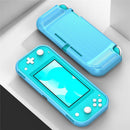 Brushed Texture Carbon Fiber TPU Case For Nintendo Switch Lite(Blue)