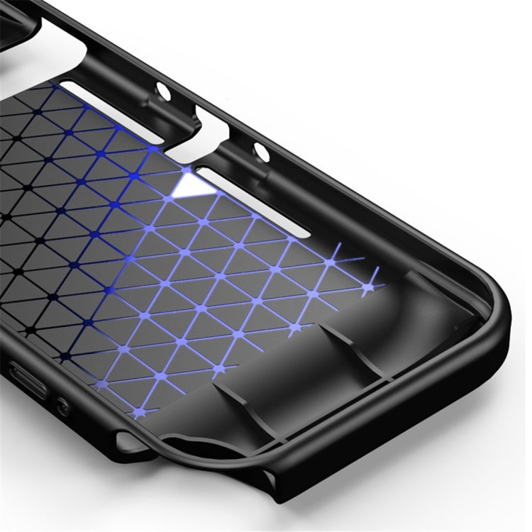 Brushed Texture Carbon Fiber TPU Case For Nintendo Switch Lite(Red)