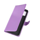 For Galaxy A21S Litchi Texture Horizontal Flip Protective Case with Holder & Card Slots & Wallet(Purple)