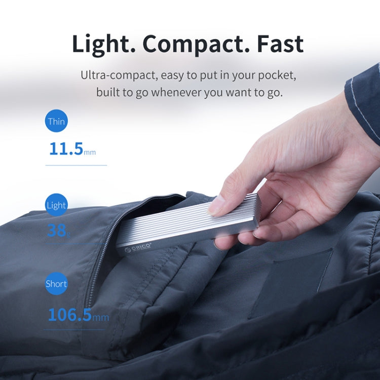 ORICO M2PJ NVME M.2 SSD Enclosure(Black)