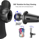 ENKAY ENK-CM103 Auto Gravity Car Mount Rotation Car Air Vent Mount Phone Holder Aluminum Alloy Mini Edition(Black)