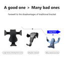 ENKAY ENK-CM103 Auto Gravity Car Mount Rotation Car Air Vent Mount Phone Holder Aluminum Alloy Mini Edition(Black)