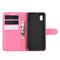 For alcatel 1B (2020) Litchi Texture Horizontal Flip Protective Case with Holder & Card Slots & Wallet(Rose red)