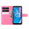 For alcatel 1B (2020) Litchi Texture Horizontal Flip Protective Case with Holder & Card Slots & Wallet(Rose red)