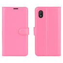 For alcatel 1B (2020) Litchi Texture Horizontal Flip Protective Case with Holder & Card Slots & Wallet(Rose red)