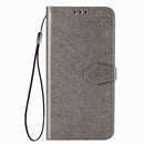 For OPPO Find X2 Halfway Mandala Embossing Pattern Horizontal Flip Leather Case with Holder & Card Slots & Wallet & Photo Frame & Lanyard(Gray)