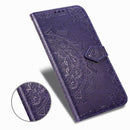 For OPPO Find X2 Halfway Mandala Embossing Pattern Horizontal Flip Leather Case with Holder & Card Slots & Wallet & Photo Frame & Lanyard(Purple)
