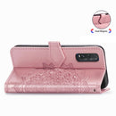 For OPPO Find X2 Halfway Mandala Embossing Pattern Horizontal Flip Leather Case with Holder & Card Slots & Wallet & Photo Frame & Lanyard(Rose Gold)