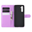 For OPPO Realme 6 Litchi Texture Horizontal Flip Protective Case with Holder & Card Slots & Wallet(Purple)