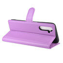 For OPPO Realme 6 Litchi Texture Horizontal Flip Protective Case with Holder & Card Slots & Wallet(Purple)