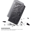 For Moto G8 Power Lite Butterfly Love Flower Embossed Horizontal Flip Leather Case with Bracket / Card Slot / Wallet / Lanyard(Dark Purple)