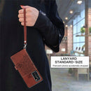 For Huawei P40 Mandala Embossed Magnetic Cloth PU + TPU + PC Case with Holder & Card Slots & Wallet & Photo Frame & Strap(Brown)