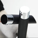 Modern Unique Bathroom Basin Faucet Single Handle Kitchen Sink Mixer Tap Waterfall Faucet- Black
