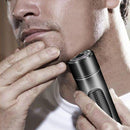 Mini USB Rechargeable Electric Razor Self-service Hair Clipper Shaver with Spare Cutter Head (Purple)