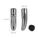 Mini USB Rechargeable Electric Razor Self-service Hair Clipper Shaver with Spare Cutter Head (Purple)
