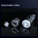 Mini USB Rechargeable Electric Razor Self-service Hair Clipper Shaver with Spare Cutter Head (Purple)