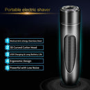 Mini USB Rechargeable Electric Razor Self-service Hair Clipper Shaver with Spare Cutter Head (Purple)