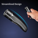 Mini USB Rechargeable Electric Razor Self-service Hair Clipper Shaver with Spare Cutter Head (Purple)