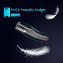 Mini USB Rechargeable Electric Razor Self-service Hair Clipper Shaver with Spare Cutter Head (Purple)