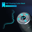 Mini USB Rechargeable Electric Razor Self-service Hair Clipper Shaver with Spare Cutter Head (Purple)