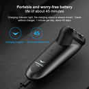 POREE PS190 USB Rechargeable Rotating Three Cutter Head Electric Shaver Razor(Black)