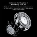 POREE PS190 USB Rechargeable Rotating Three Cutter Head Electric Shaver Razor(Black)
