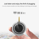 Leadsound F10 Portable 3D HIFI Surround 3.5mm Audio Jack Mini Round Shape Crystal Speaker(Black)