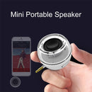 Leadsound F10 Portable 3D HIFI Surround 3.5mm Audio Jack Mini Round Shape Crystal Speaker(Black)