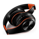 B7 Wireless Bluetooth Headset Foldable Headphone Adjustable Earphones with Microphone(Black Red)