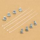 24 Port CAT5E Patch Panel -1U for 19 Inch Rack Mount- RJ45 CAT6 Ethernet Network LAN Adapter Cable Mount Bracket