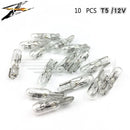 10 pcs T5 Car Instrument Meter Light Meter Replacement Lamp Amber 1.2W 12 V Lamps