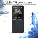 Portable MP4 Lossless Sound Music Player FM Recorder Walkman Player Mini Support Music, Radio, Recording, MP3, TF Card, No Memory(Black)