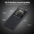 Portable MP4 Lossless Sound Music Player FM Recorder Walkman Player Mini Support Music, Radio, Recording, MP3, TF Card, No Memory(Black)