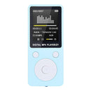 Portable MP4 Lossless Sound Music Player FM Recorder Walkman Player Mini Support Music, Radio, Recording, MP3, TF Card, No Memory(Blue)