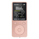 Portable MP4 Lossless Sound Music Player FM Recorder Walkman Player Mini Support Music, Radio, Recording, MP3, TF Card, No Memory(Pink)