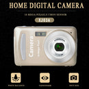 2.4 Inch 16MP 720P Mini LSR Cam Digital Camera for Kids Baby Cute Cartoon Multifunction Toy Camera Children Birthday(Gold)