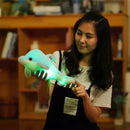 32cm Cute Creative Dolphin Doll Plush Toy Luminous Glowing LED Light Cushion Pillow(Pink)