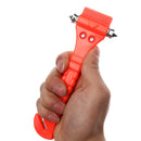 2 in 1 Mini Car Safety Rescue Hammer Life Saving Escape Emergency Hammer Seat Belt Cutter Window Glass Breaker(Orange)