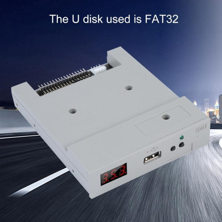 SFR1M44-U100K 3.5inch 1.44MB USB SSD Floppy Drive Emulator for GOTEK, YAMAHA, KORG(Gray)
