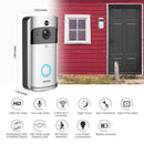 EKEN V5 Smart Phone Call Visual Recording Video Doorbell Night Vision Wireless WiFi Security Home Monitor Intercom Door Bell, Standard(Silver)