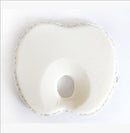 Newborn Infant Anti Roll Pillow Flat Head Neck Support Baby Gifts(Apple white)