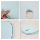 Newborn Infant Anti Roll Pillow Flat Head Neck Support Baby Gifts(Apple Khaki )